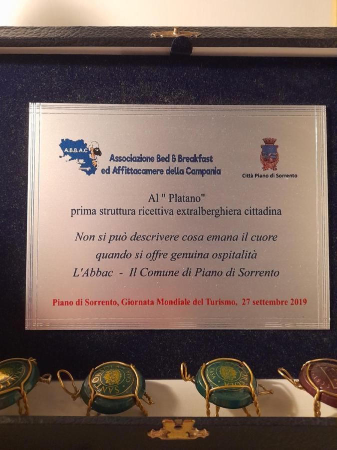 Il Platano Bed & Breakfast Piano di Sorrento Bagian luar foto